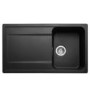 Rangemaster Loa Single Bowl Inset Granite Kitchen Sink - Black
