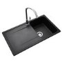 Rangemaster Loa Single Bowl Inset Granite Kitchen Sink - Black