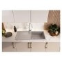 Rangemaster Loa Single Bowl Inset Granite Kitchen Sink - Pebble