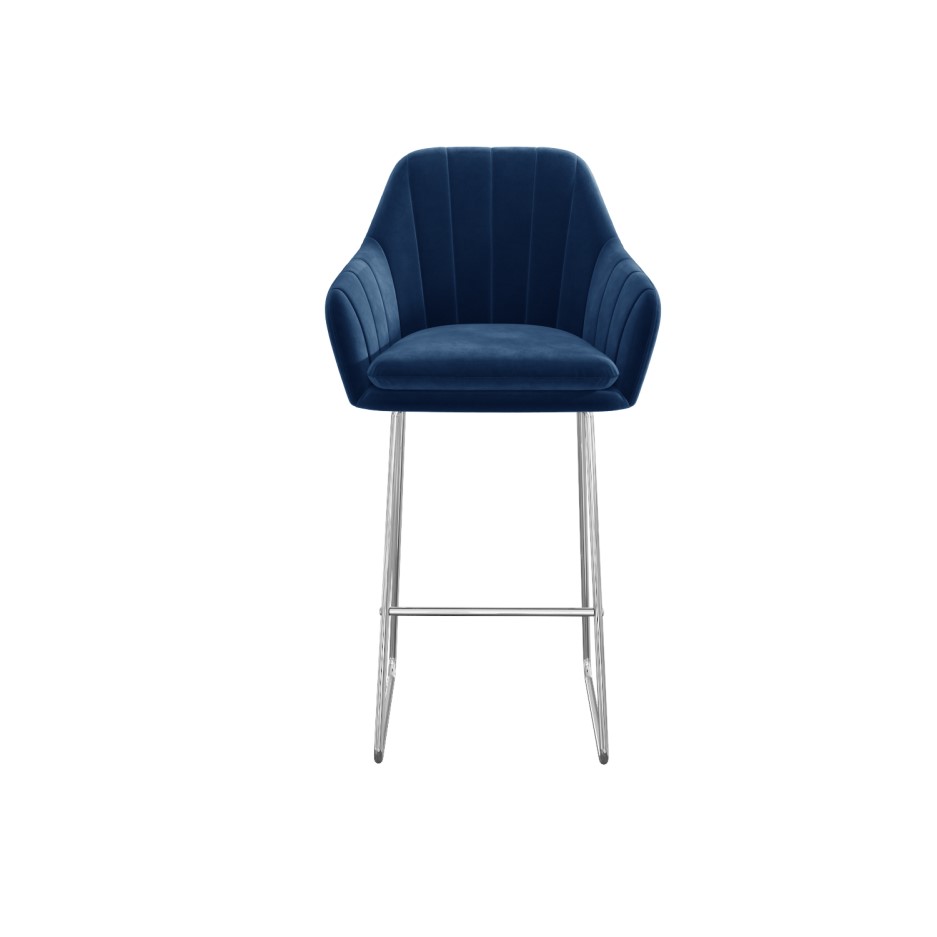 Blue Velvet Bar Stools Pictures
