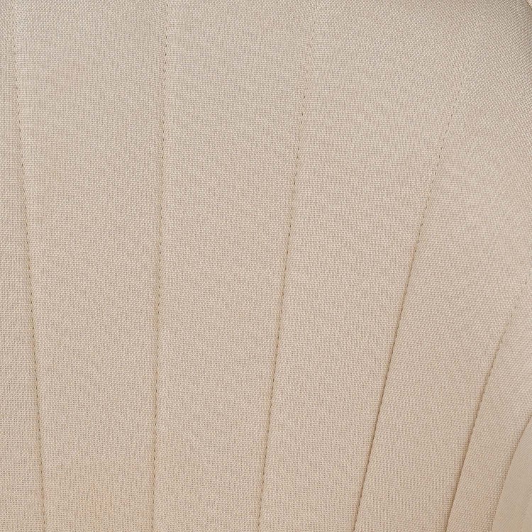 Set of 2 Beige Fabric Tub Dining Chairs - Logan