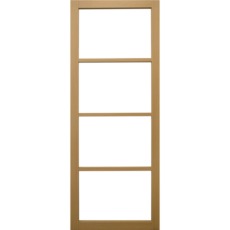 Internal Oak Laminate Glazed Crittal Door with Clear Glass - Pre-Finished - 1981 x 762 x 35mm - Brent - XL Joinery