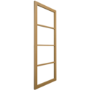Internal Oak Laminate Glazed Crittal Door with Clear Glass - Pre-Finished - 1981 x 762 x 35mm - Brent - XL Joinery