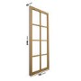 Internal Oak Laminate Glazed Crittal Door with Clear Glass - Pre-Finished - 1981 x 762 x 35mm - Haringey - XL Joinery