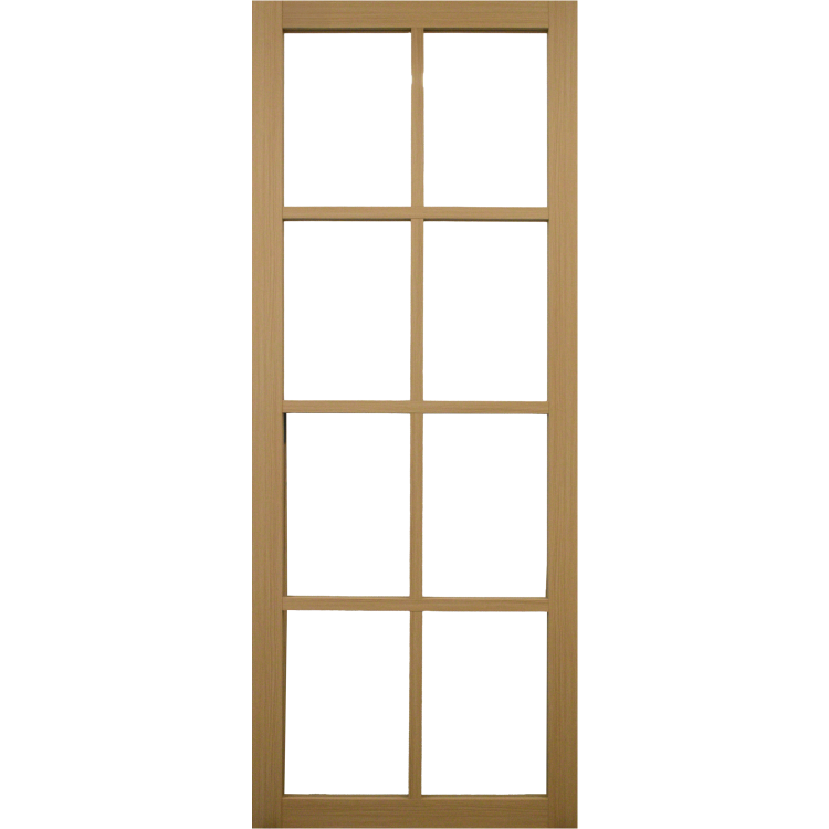 Internal Oak Laminate Glazed Crittal Door with Clear Glass - Pre-Finished - 1981 x 762 x 35mm - Haringey - XL Joinery
