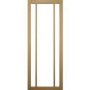 Internal Oak Laminate Glazed Crittal Door with Clear Glass - Pre-Finished - 1981 x 762 x 35mm - Redbridge - XL Joinery