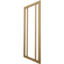 Internal Oak Laminate Glazed Crittal Door with Clear Glass - Pre-Finished - 1981 x 762 x 35mm - Redbridge - XL Joinery