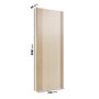 Internal Oak Laminate Glazed Door with Clear Glass - Pre-Finished - 1981 x 762 x 35mm - Stria - XL Joinery