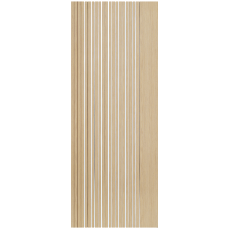 Internal Oak Laminate Glazed Door with Clear Glass - Pre-Finished - 1981 x 762 x 35mm - Stria - XL Joinery