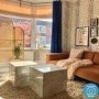 White Faux Marble Cube Side Table - Lori