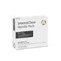 Internal Silver Polished Chrome Lever Fire Door Handle with Latch and Hinges Pack - 75mm Latch - Loire - XL Joinery