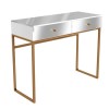 Mirrored Dressing Table with 2 Drawers - Lola 