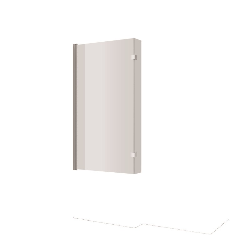 Lomax L Shape 1450mm 6mm Chrome Bath Screen