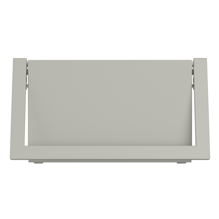 Beige Horizontal Panel Radiator with Pull Out Towel Bar 320 x 600mm - Lomas