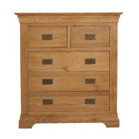 Loire Oak Farmhouse 2+3 Chest of Drawers