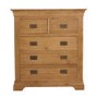 Loire Oak Farmhouse 2+3 Chest of Drawers