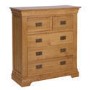 Loire Oak Farmhouse 2+3 Chest of Drawers