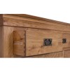 Loire Solid Oak Farmhouse 4+3 Drawer Wide Chest of Drawers
