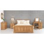 Loire Oak Farmhouse 2 Door 1 Drawer Wardrobe