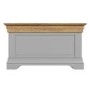 Loire Two Tone Blanket Box in Grey and Oak