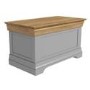 Loire Two Tone Blanket Box in Grey and Oak