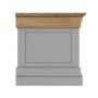 Loire Two Tone Blanket Box in Grey and Oak