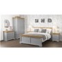 Loire Grey Farmhouse 3 Door 2 Drawer Wardrobe