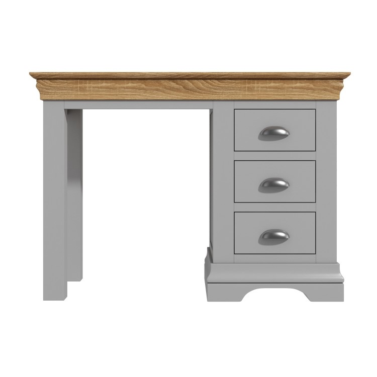Loire Two Tone Dressing Table in Grey and Oak