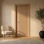 Internal Oak Laminate Door - Pre-Finished - 1981 x 762 x 35mm - Stria - XL Joinery