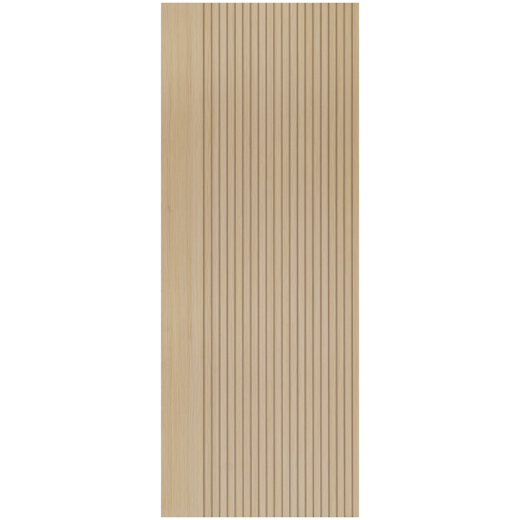 Internal Oak Laminate Door - Pre-Finished - 1981 x 762 x 35mm - Stria - XL Joinery