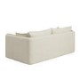 Cream Linen-Look 3 Seater Sofa - Lorelai