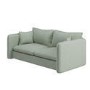 Sage Green Linen-Look 3 Seater Sofa - Lorelai
