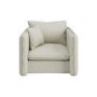 Cream Linen Look Armchair - Lorelai 