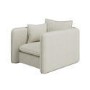 Cream Linen Look Armchair - Lorelai 