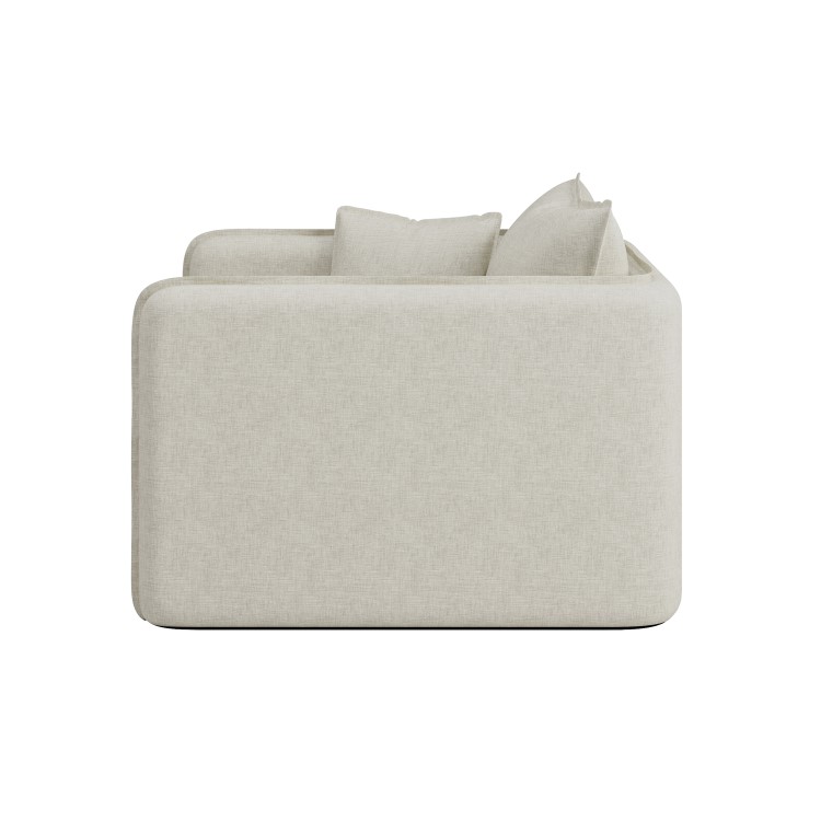 Cream Linen Look Armchair - Lorelai 