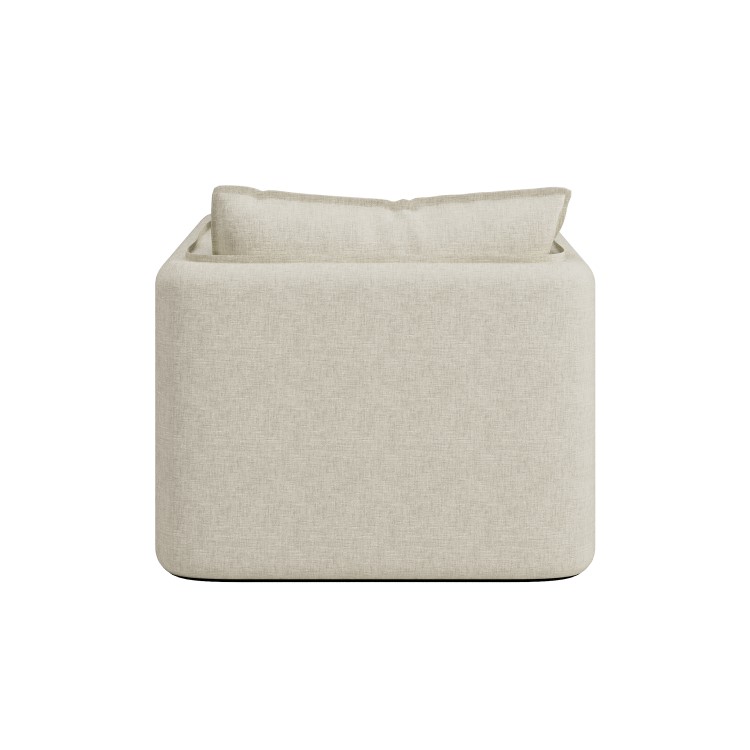 Cream Linen Look Armchair - Lorelai 
