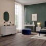Curved Taupe Chest of 3 Drawers with Marble Top - Lorenzo