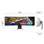 Refurbished Samusung Odyssey G95SC 49" DQHD OLED 240Hz Curved Gaming Monitor