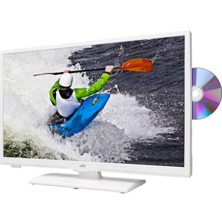 GRADE A3 - JVC LT-24C656 24" HD Ready Smart LED TV and DVD Combi with 1 Year Warranty- White