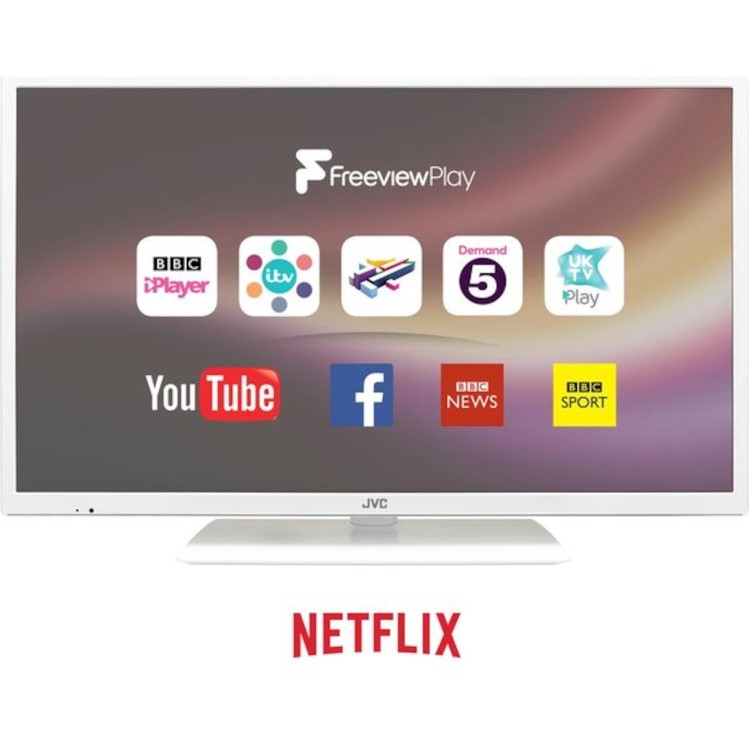GRADE A2 - JVC  LT-24C681 24" Smart Led TV - White