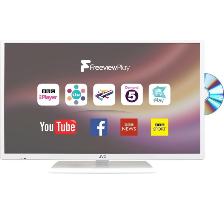 GRADE A1 Refurb JVC LT-24C686 24" Smart LED TV With built in DVD Player
