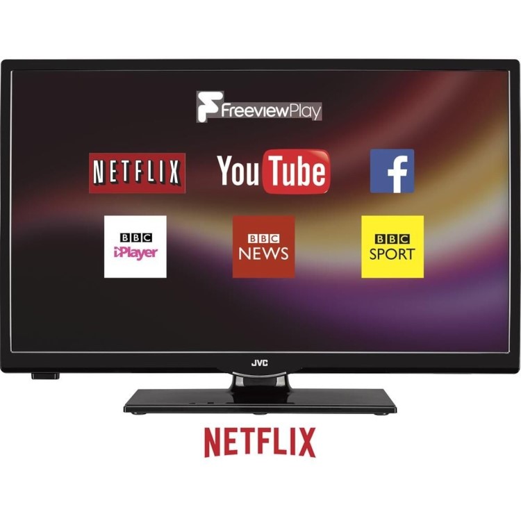 GRADE A1 - JVC LT-28C680 28" HD Ready Smart LED TV with 1 Year Warranty