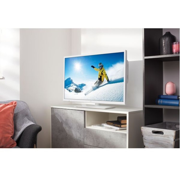 GRADE A1 - JVC LT-32C696 32" HD Ready Smart LED TV and DVD Combi with 1 Year Warranty - White