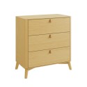 BUN/LUA002/97797 Wooden Chest of 3 Drawers - Luna