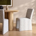LUC001 Neutral Upholstered Dining Chair - Lucie