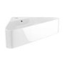 ONLY OPENED - White Wall Hung Corner Basin 560mm - Luca
