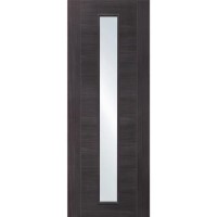 Internal Grey Laminate Glazed Door with Clear Glass - Pre-Finished - 1981 x 686 x 35mm - Forli - XL Joinery