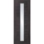 Internal Grey Laminate Glazed Door with Clear Glass - Pre-Finished - 1981 x 686 x 35mm - Forli - XL Joinery