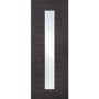 Internal Grey Laminate Glazed Door with Clear Glass - Pre-Finished - 1981 x 686 x 35mm - Palermo - XL Joinery
