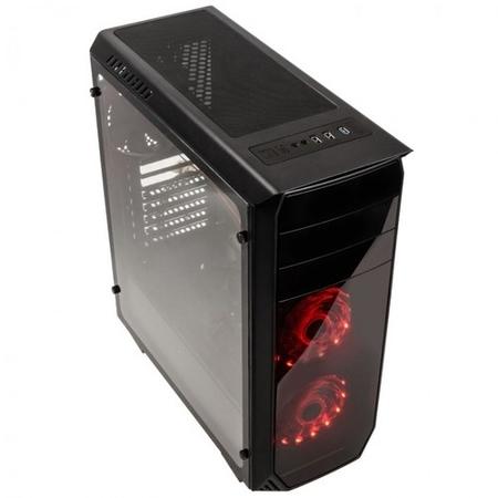Kolink Luminosity RGB Mid Tower Gaming Case - Black